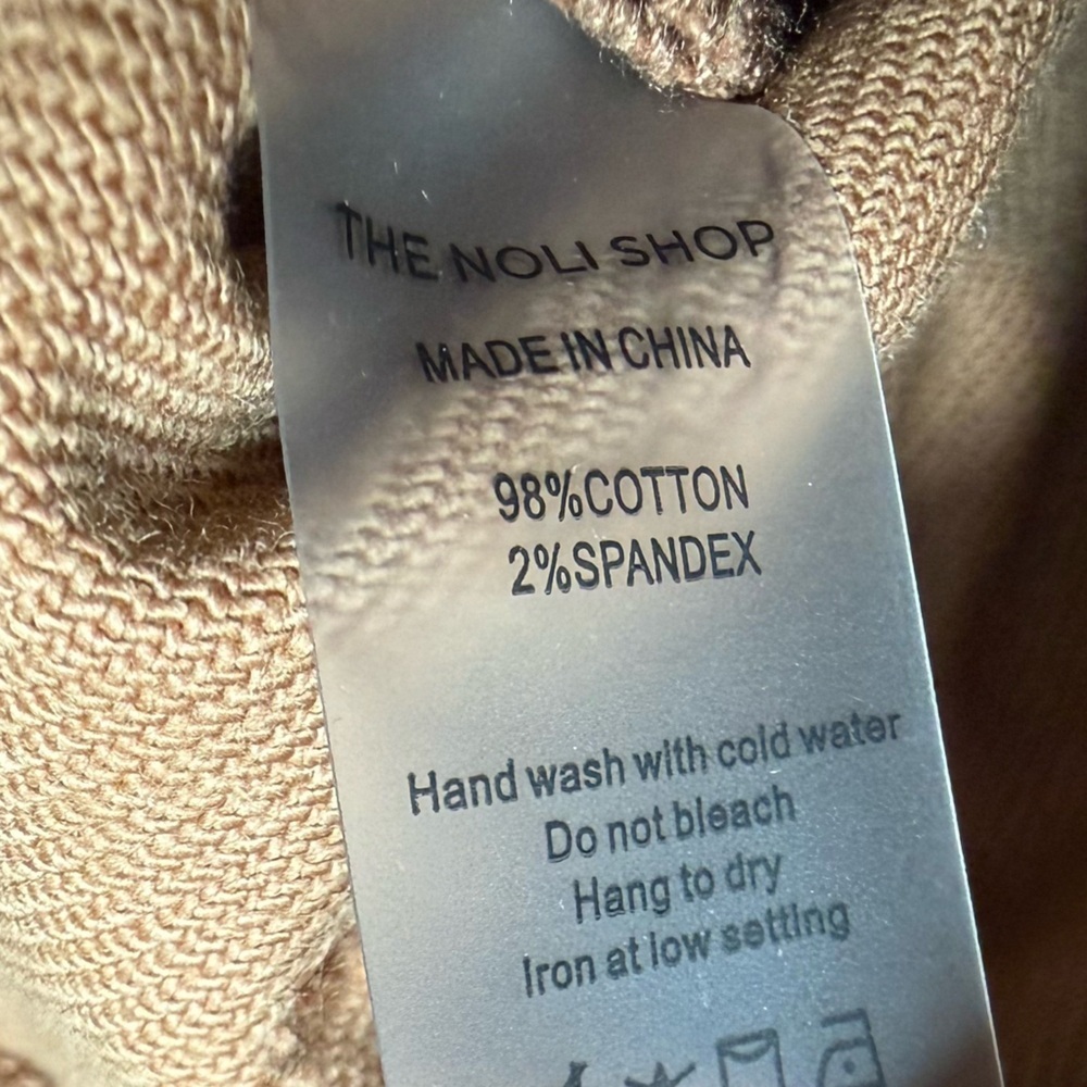 New The Noli Shop Aria Coated Bootcut Flare Jean Mocha Mousse NWT Women’s 27 - Picture 14 of 14